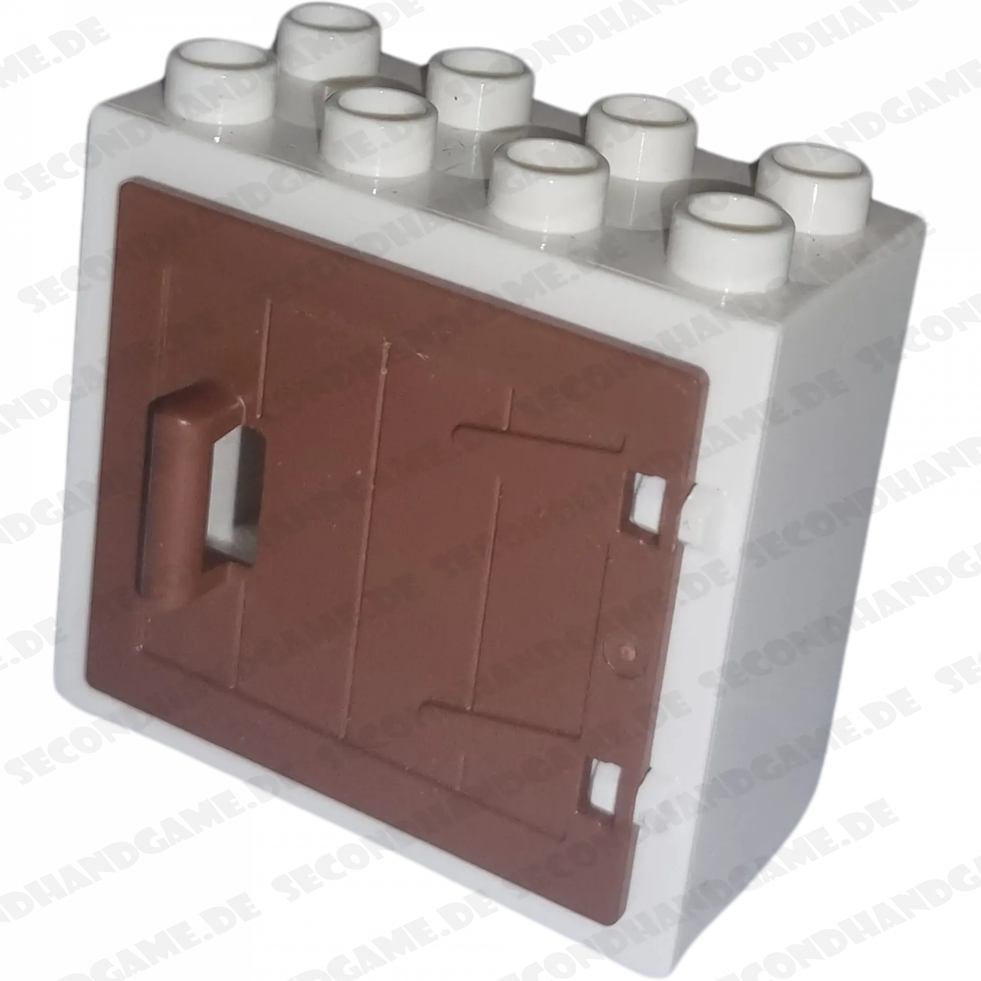 Lego Duplo 2332 Weiß Braun Holztor 2x4 