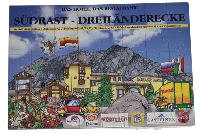 Südrast - Dreiländerecke Puzzle 40 Teile