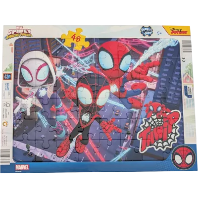Disney Rahmenpuzzle 48 Teile Marvel Spidey Glow Webs Glow