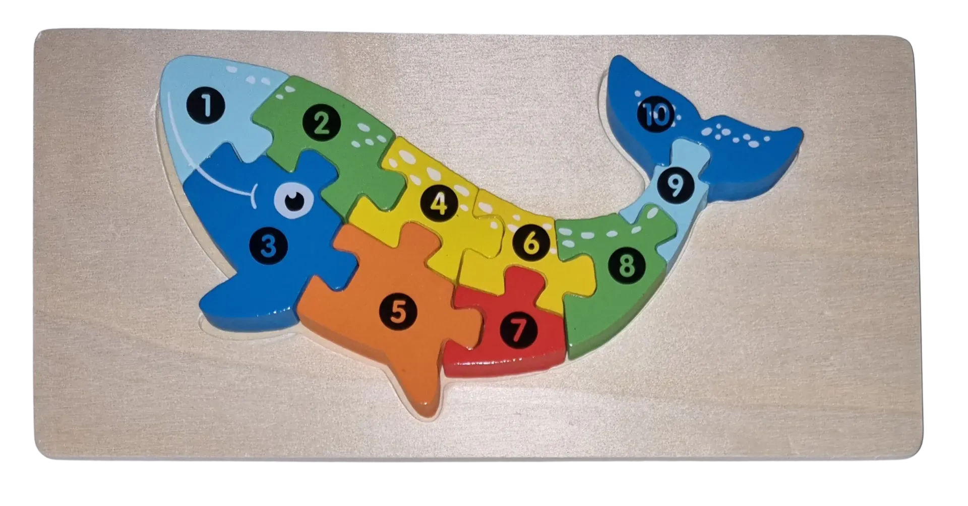 Legepuzzle Holzpuzzle 3D Puzzle Hai 10 Teile