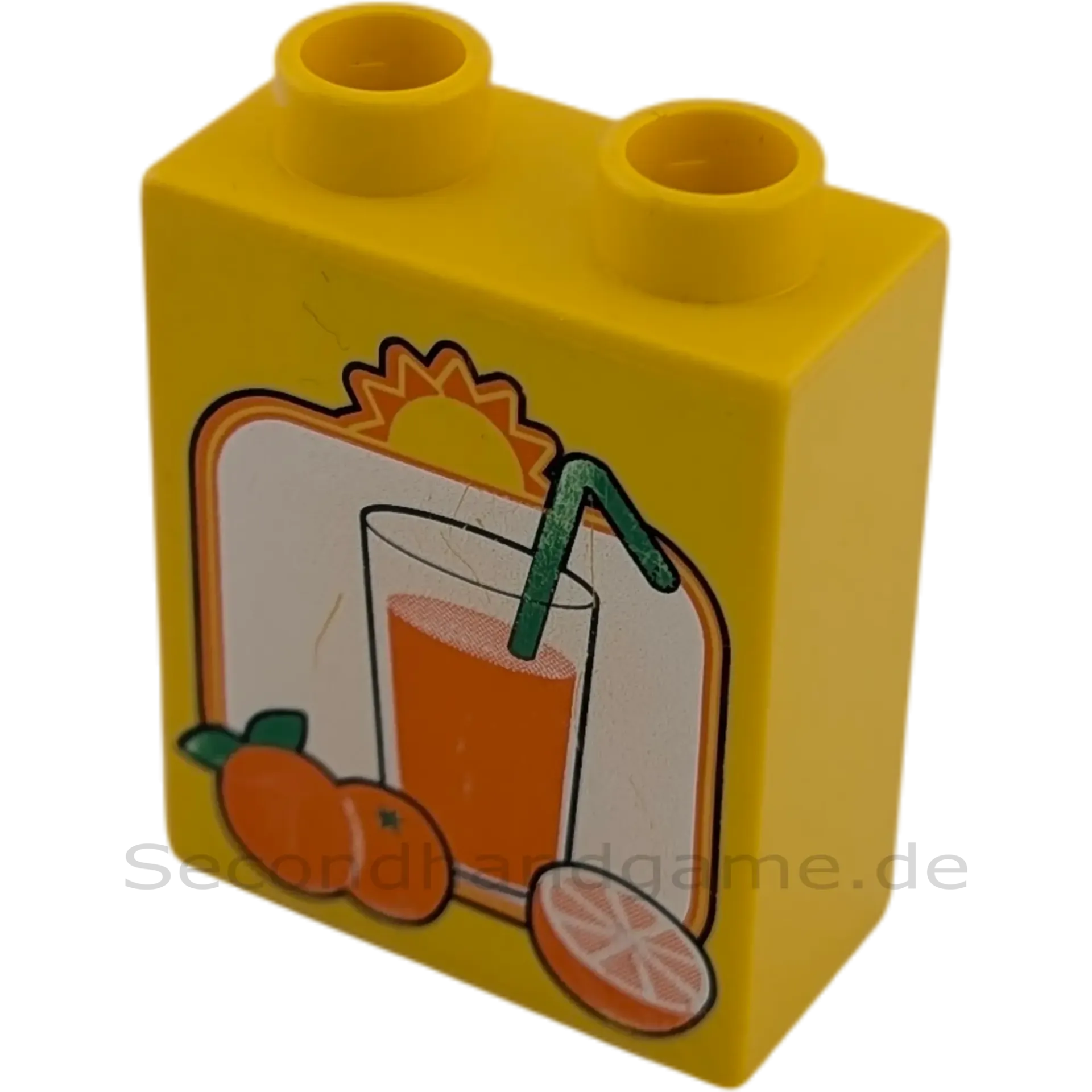 Lego Duplo Orangensaft Gelb 1x2 Stein