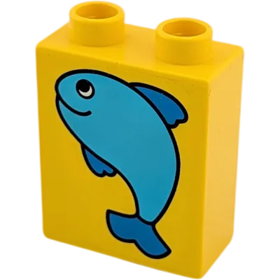 Lego Duplo  1x2 Stein Gelb Fisch 4066