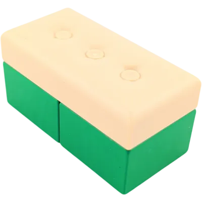 Lego Duplo Sofa Couch Wohnlandschaft Beige Dunkelgrün