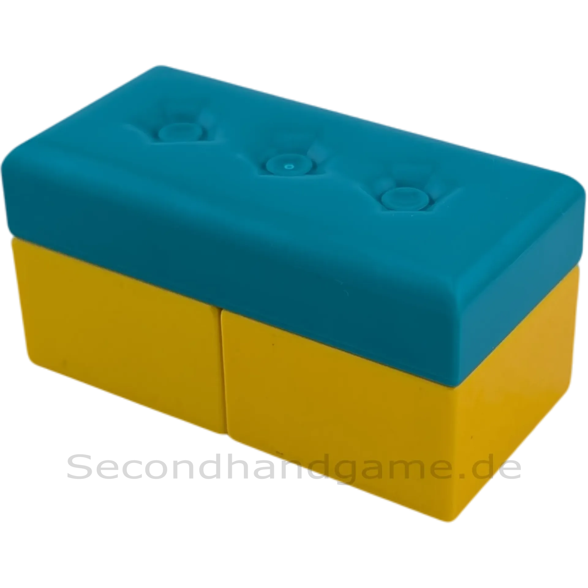 Lego Duplo Sofa Couch Wohnlandschaft türkise Sitzkissen, gelbe Bank