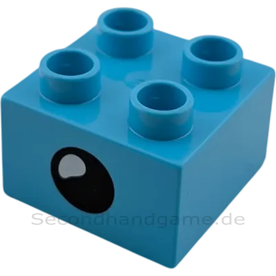 Lego Duplo 2x2 Wendestein Azur Auge Mund 3437