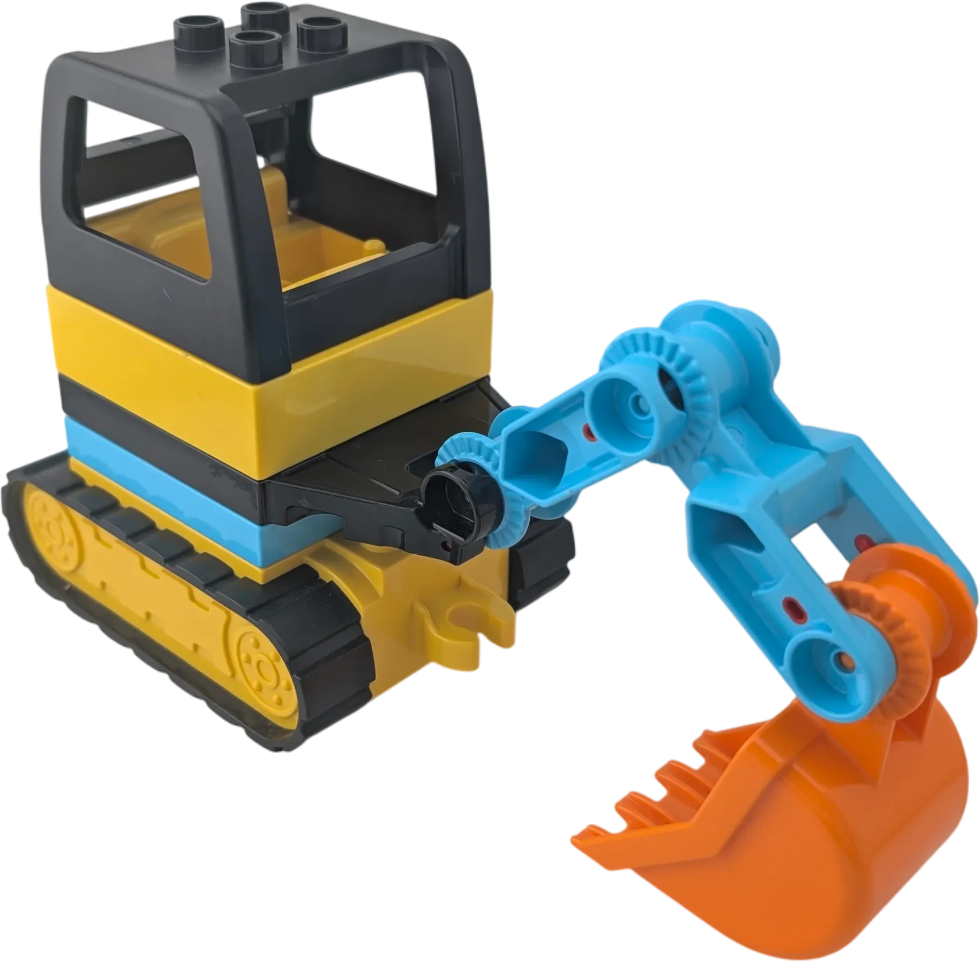 Lego Duplo 25800 Bagger Gelb Orange Azur Baggerschaufel drehbar 