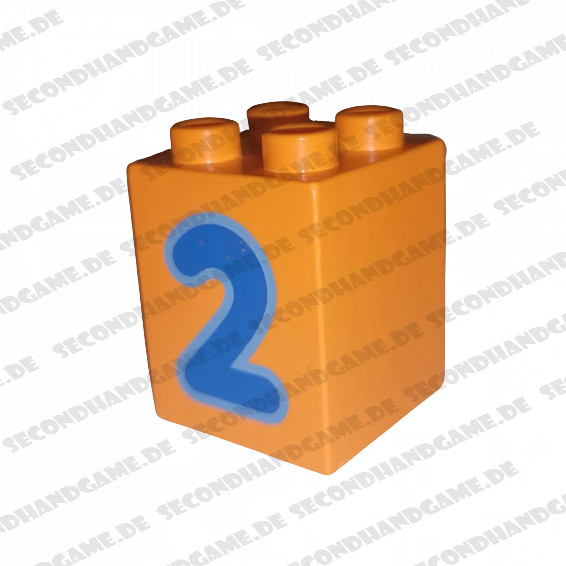 Lego Duplo 2x2x2 Stein Orange Zahl Zwei