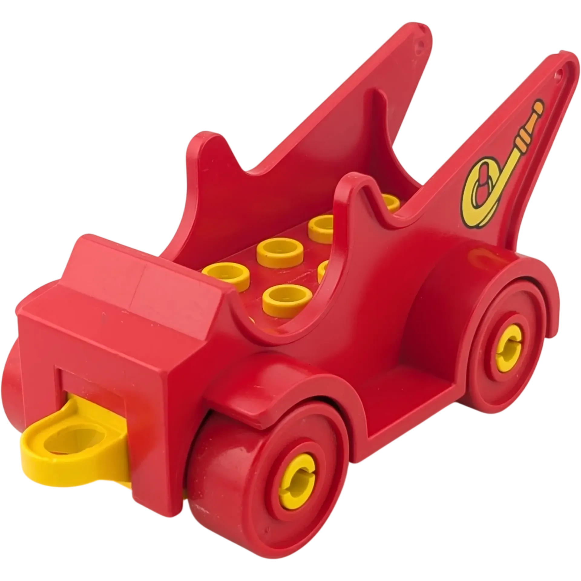 Lego Duplo Auto Rot Feuerwehrauto 4251 mit Rot Gelben Reifen