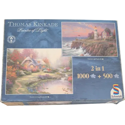 Schmidt Thomas Kinkade Painter of Light 2in1 1000 + 500 Teile 51059/5 Victorian Light