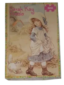 FX Schmid Puzzle 500 Teile Sarah Kay Sarah mit Kätzchen 97780