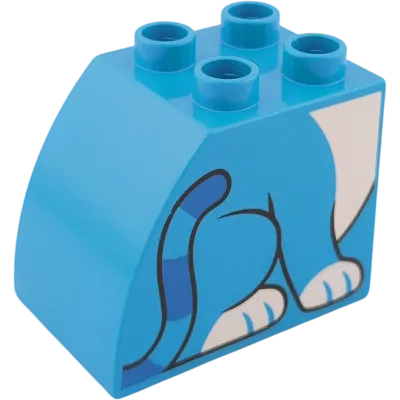 Lego Duplo Katzenunterteil Mittelblau