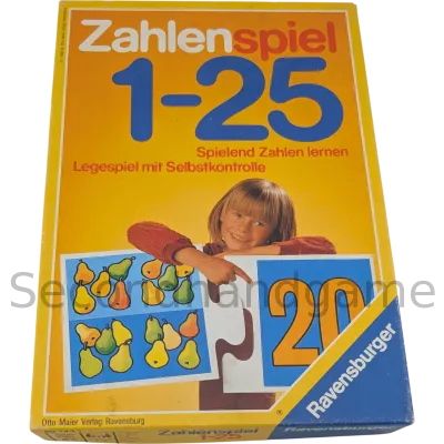 Ravensburger Zahlenspiel 1-25 Spielend Zahlen lernen Legespiel mit Selbstkontrolle 007431