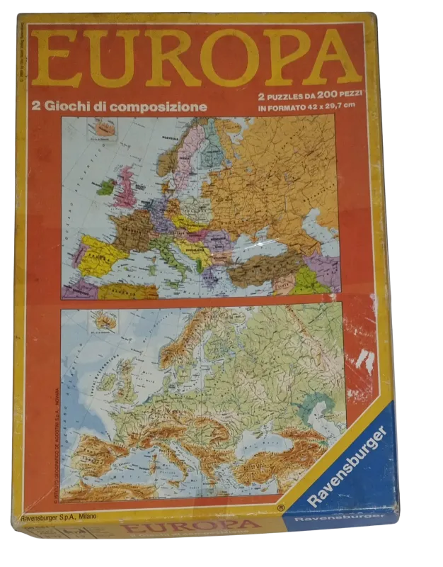 Ravensburger Europa Geographisches Legespiel 2x 200 Teile 009817