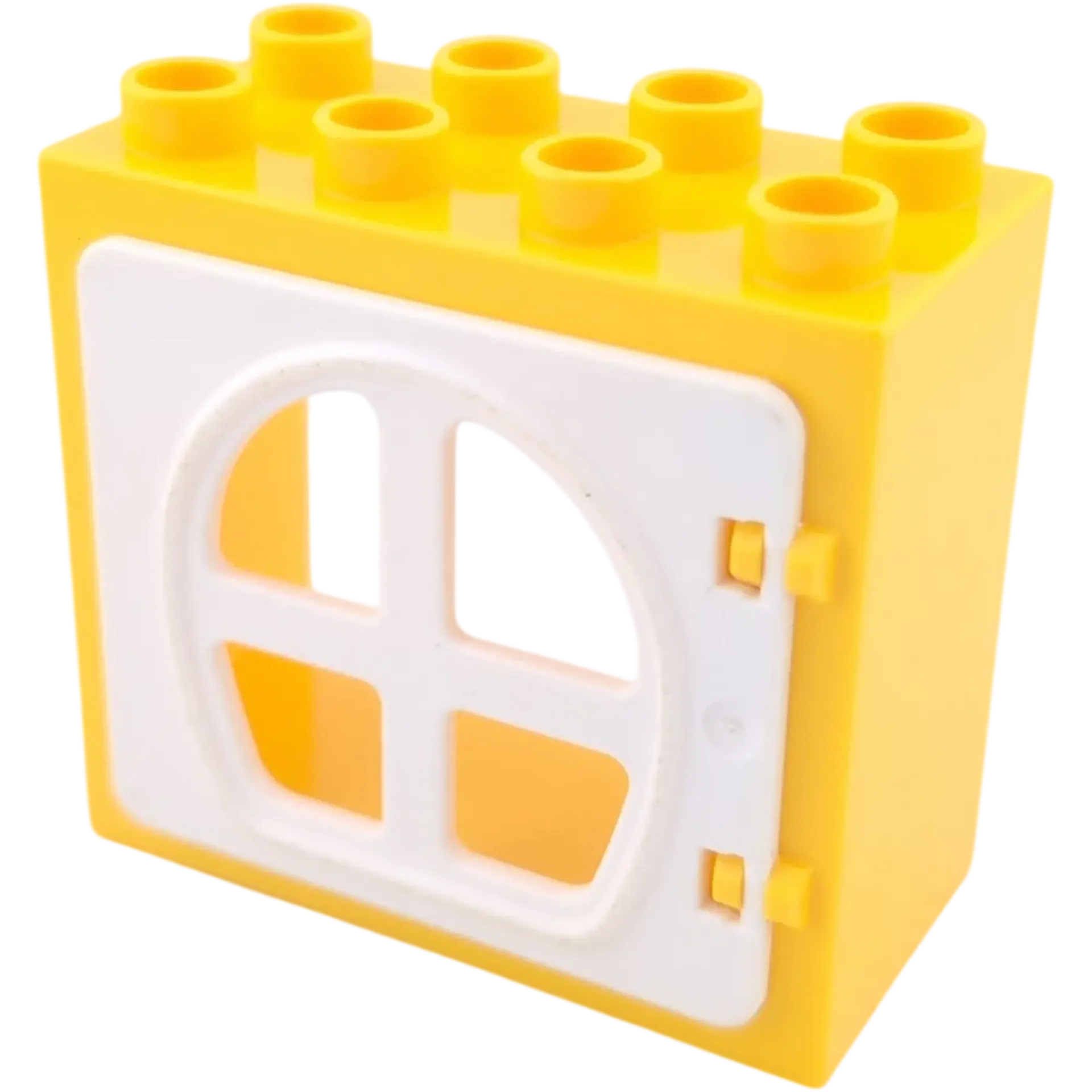 Lego Duplo 2332 Fenster 2x4 Gelb Weiß Rundbogen