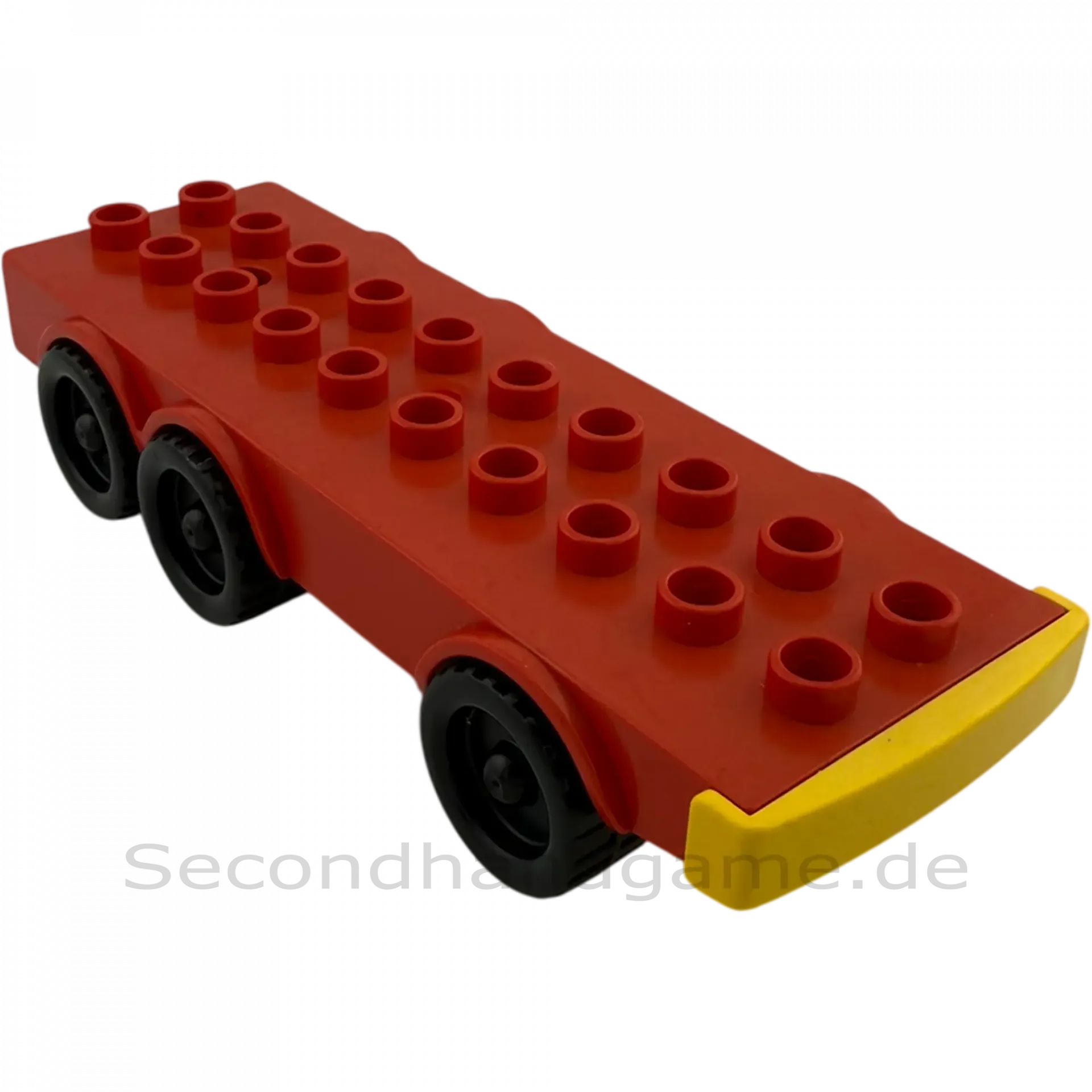 Lego Duplo Autoanhänger Rot Gelb Abschleppanhänger B-Ware