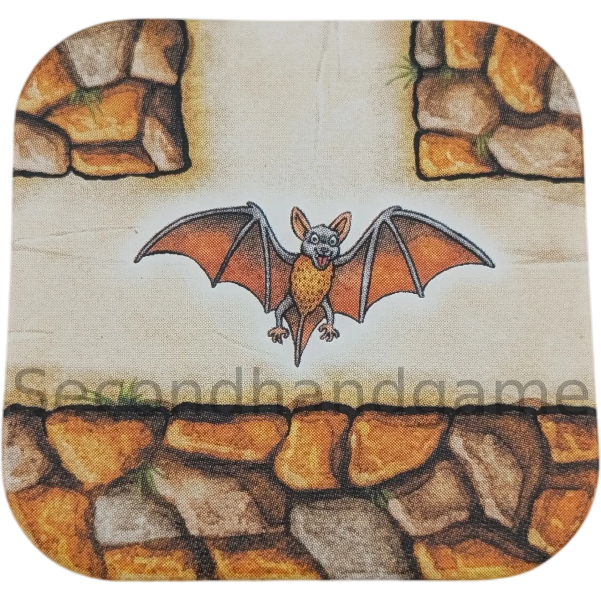 Das verrückte Labyrinth Ersatzteile Schiebekarte Kurve mit Fledermaus