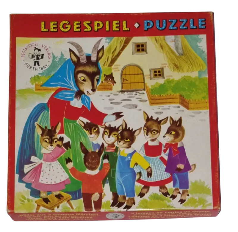 Pestalozzi-Verlag 3 Legespiel Puzzle 3 x 36 Teile Grimms Märchen 6251548
