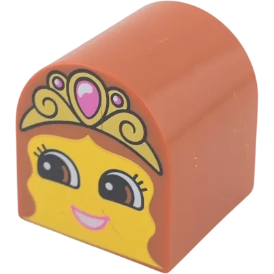 Lego Duplo 3664 Rundstein 2x2x2 Mittelbraun Prinzessinnen Gesicht