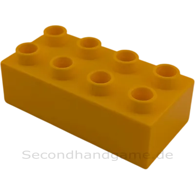 Lego Duplo 2x4 Baustein 3011 Gelborange