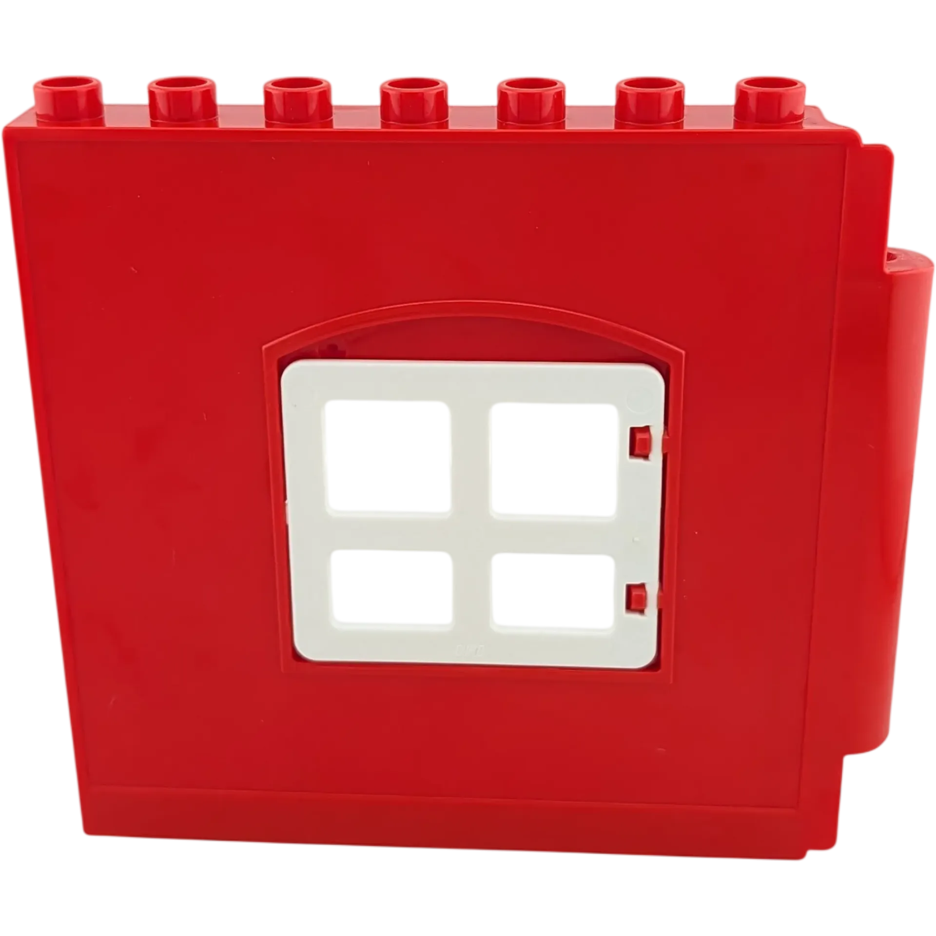Lego Duplo Hauswand mit Fenster Mauer Rot Weiß