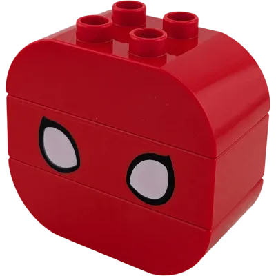Lego Duplo 2x4 Baustein 3011 98223 98224 Rot Spiderman Gesicht