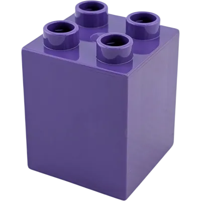 Lego Duplo 2x2x2 Doppelstein Dunkellila