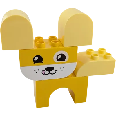 Lego Duplo Hund Gelb aus sechs Steinen