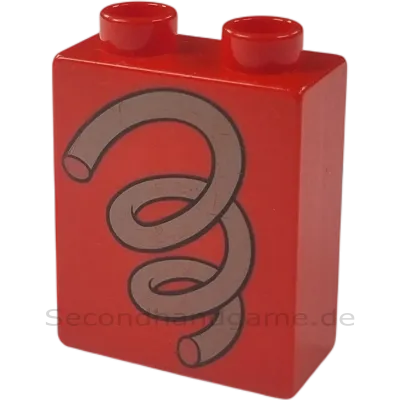 Lego Duplo 1x2 Stein Rot Sprungfeder