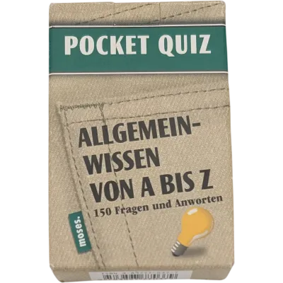 Moses Pocket Quiz Allgemeinwissen von A bis Z
