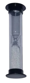 Sanduhr Plastik Schwarz 1 Minute