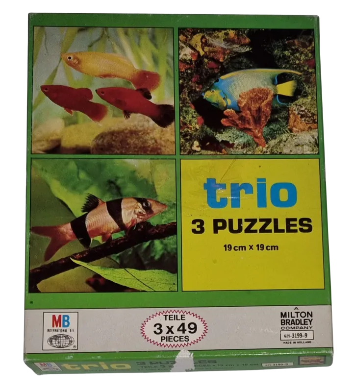 MB Trio Serie Puzzle 3 x 48 Teile 62531999 Fische