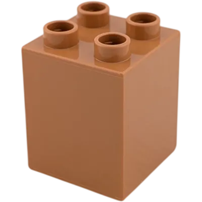 Lego Duplo 2x2x2 Doppelstein Mittelgrau