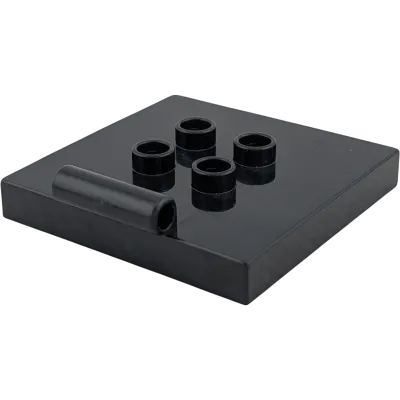 Lego Duplo 89465 Schwarz mit 4 Noppen in der Mitte und Scharnier für Kipp Aufsatz Auto Truck Container