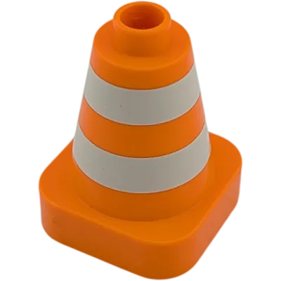 Lego Duplo 47408 Kegel Baustellenhütchen Wimpel Orange Weiß