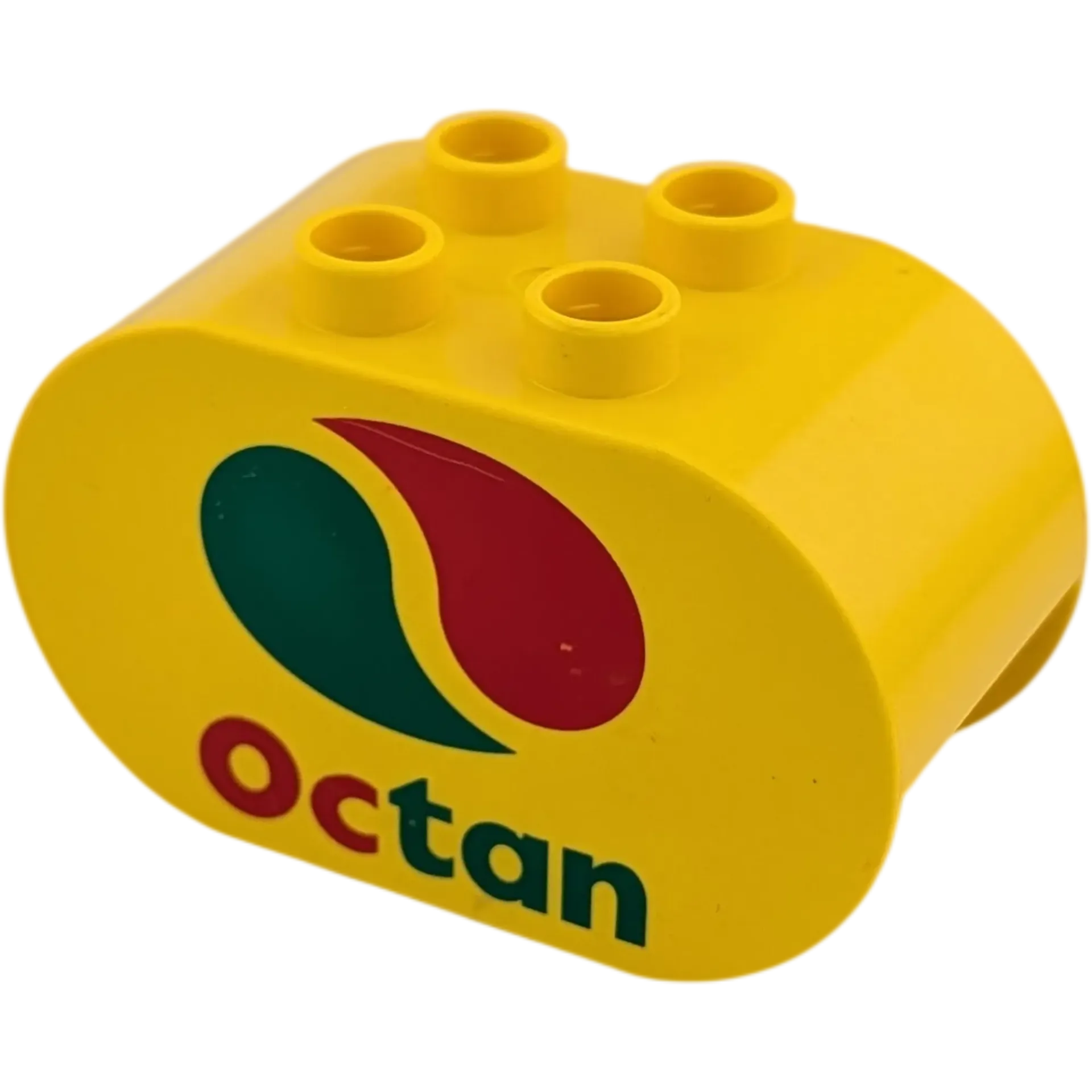 Lego Duplo Stein 2x4x2 abgerundet Octan Logo 6448 Tankstellenschild