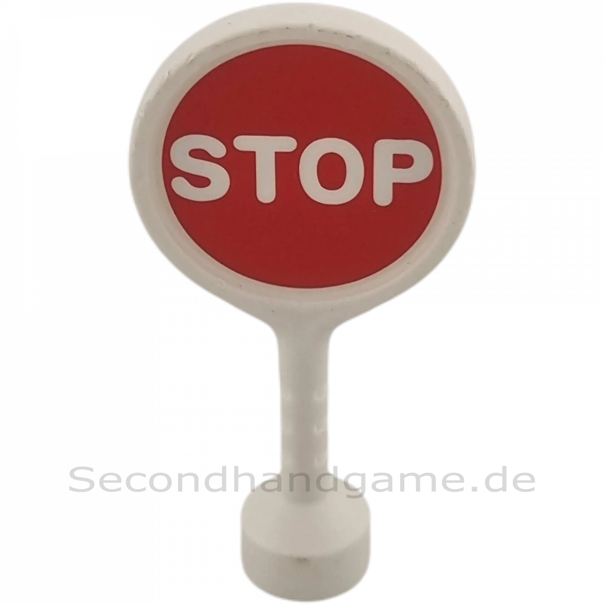 Lego Duplo Polizei Kelle Schild Stop Go Weiß Rot Grün
