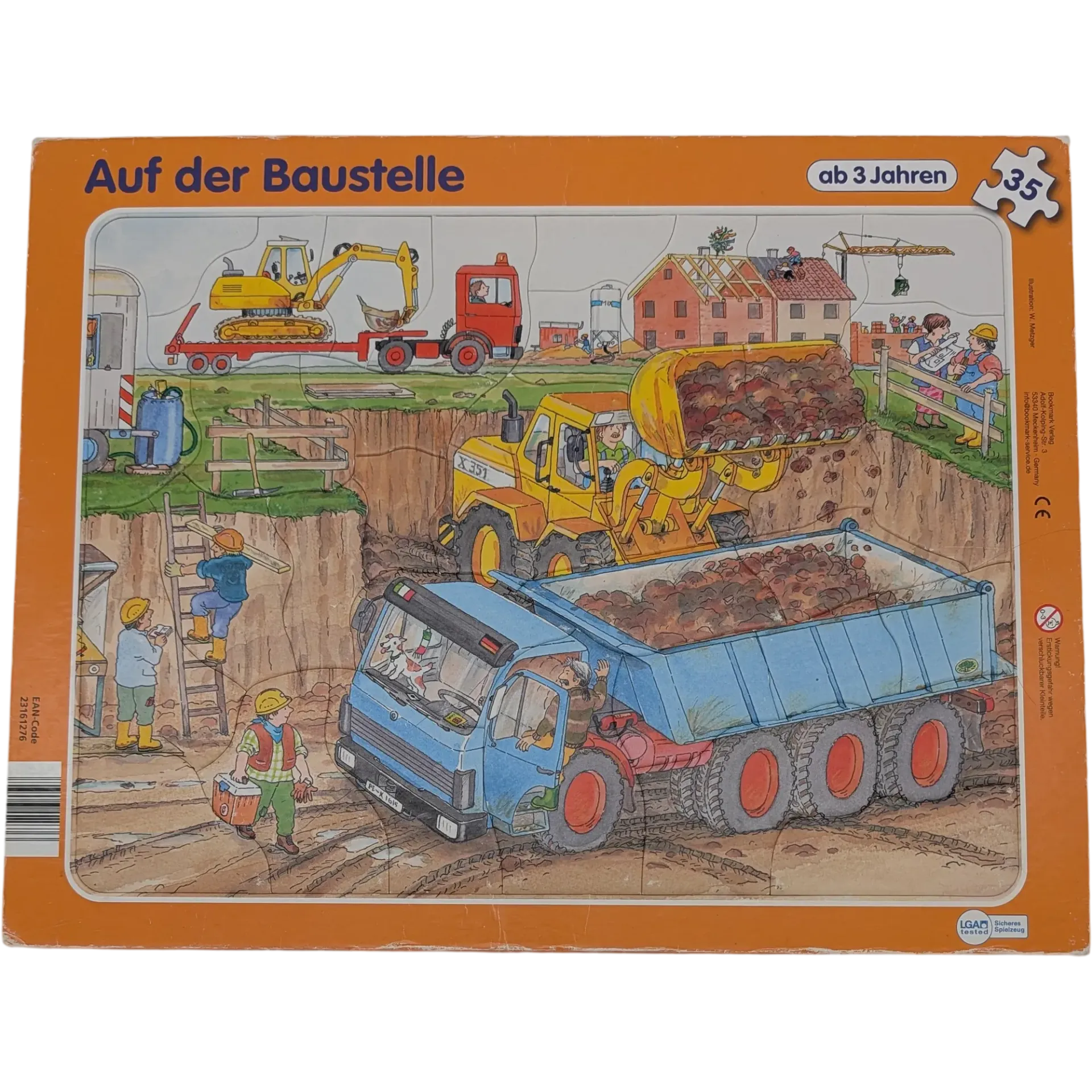 Bookmark Verlag Rahmenpuzzle Baustelle 35 Teile