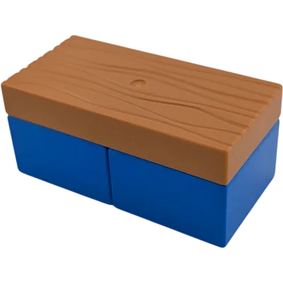 Lego Duplo Sofa Couch Wohnlandschaft Bank Holz Blau