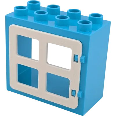 Lego Duplo 61649 Fenster 2x4 Azur Weiß