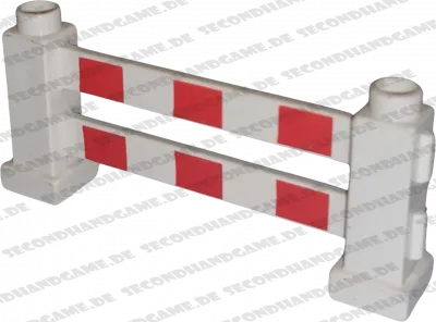 Lego Duplo Zaun Weiß Rot Absperrung Baustelle Bauzaun