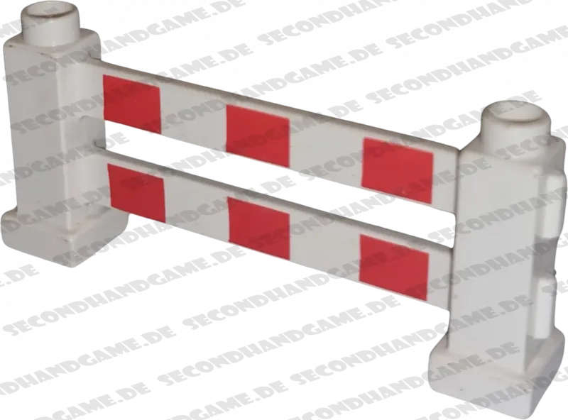 Lego Duplo Zaun Weiß Rot Absperrung Baustelle Bauzaun