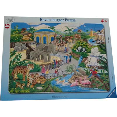Ravensburger Rahmenpuzzle Besuch im Zoo 45 Teile No. 066612