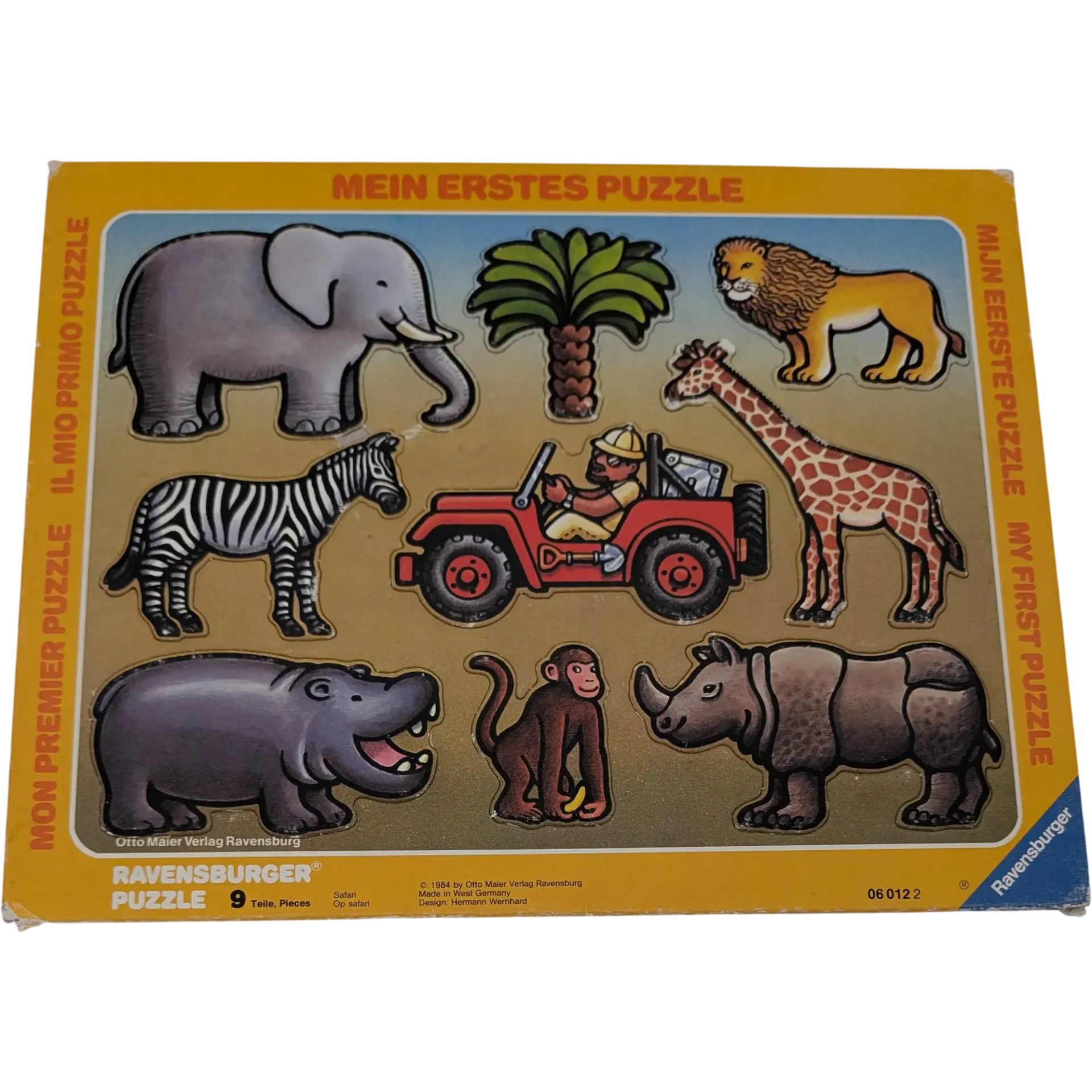 Ravensburger Rahmenpuzzle 060122 Safari 9 Teile 