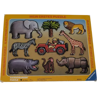 Ravensburger Rahmenpuzzle 060122 Safari 9 Teile Grifflochpuzzle