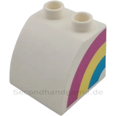 Lego Duplo 11170 Stein Weiß mit Regenbogen