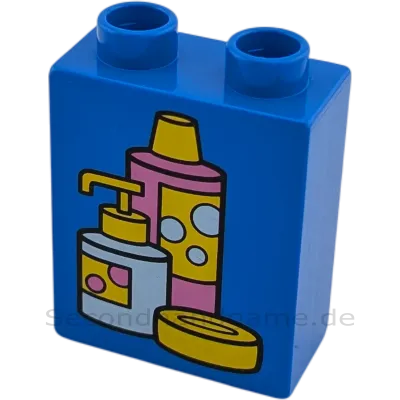 Lego Duplo  1x2 Stein Seife Duschgel Blau
