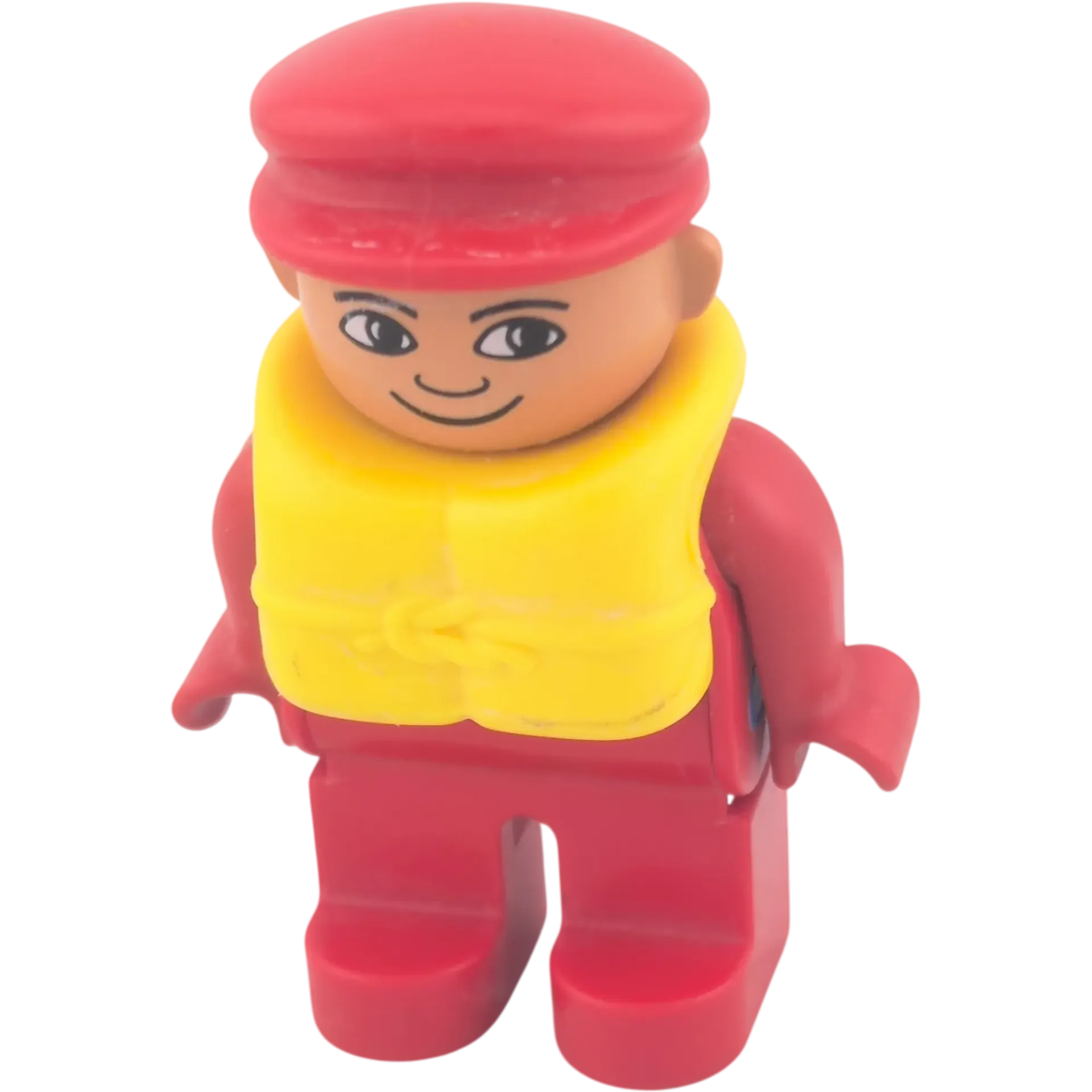 Lego Duplo Figur Mann 4555 Mann Taucher in Rot mit gelber Schwimmweste Schwimmer