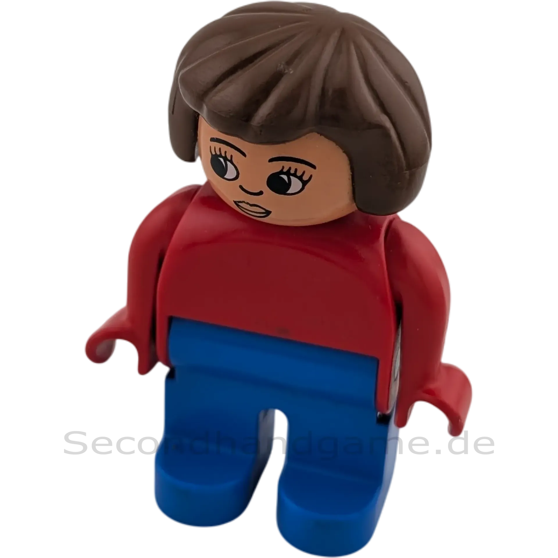 Lego Duplo 47394 Frau braune Haare Rot Blau