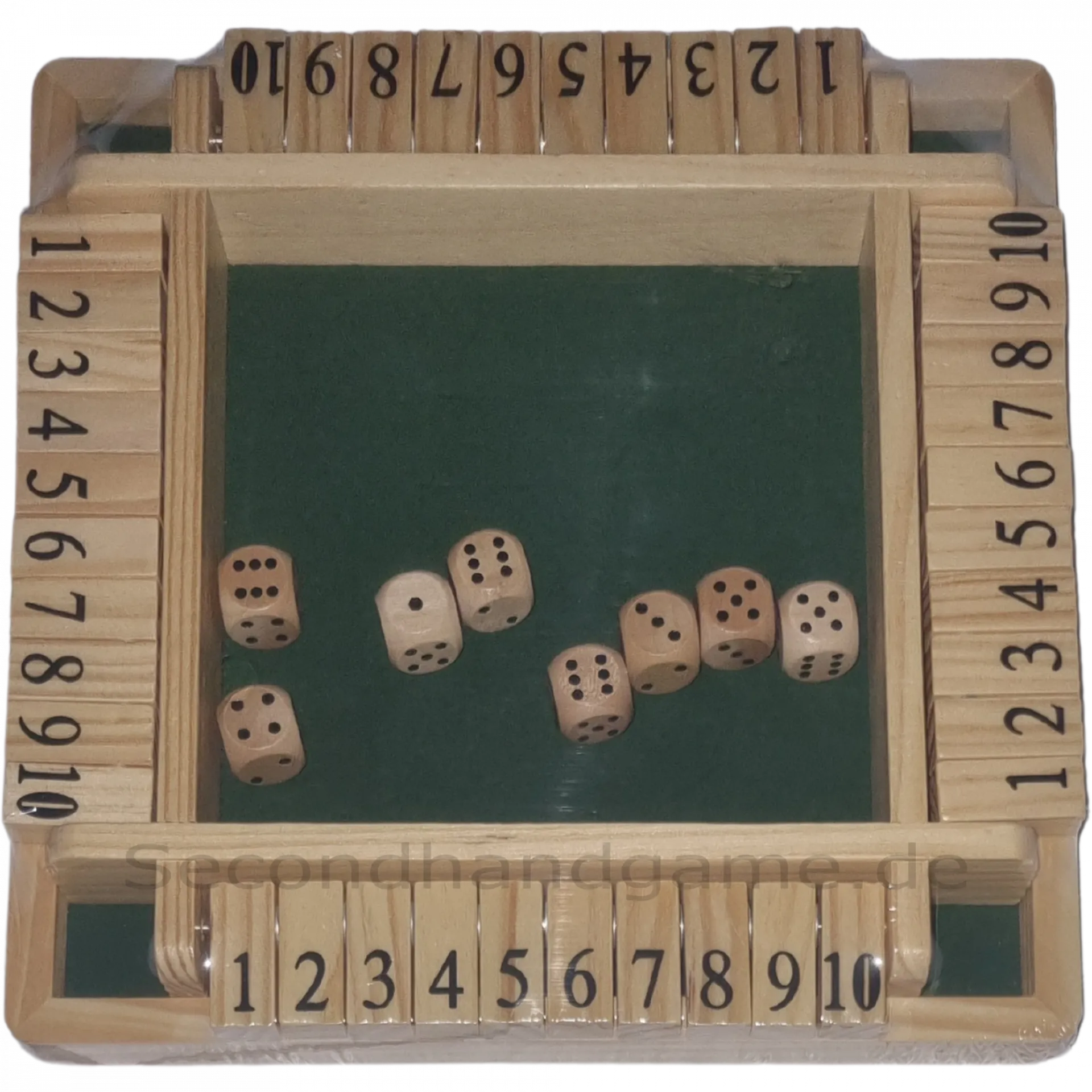 Shut the Box Klip Klap Klappbrett 4 Personen