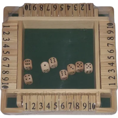 Shut the Box Klip Klap Klappbrett 4 Personen